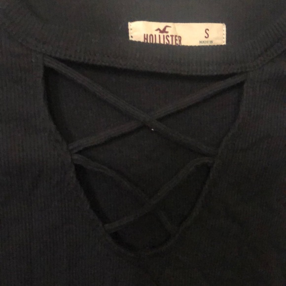hollister black strappy top - Picture 3 of 4